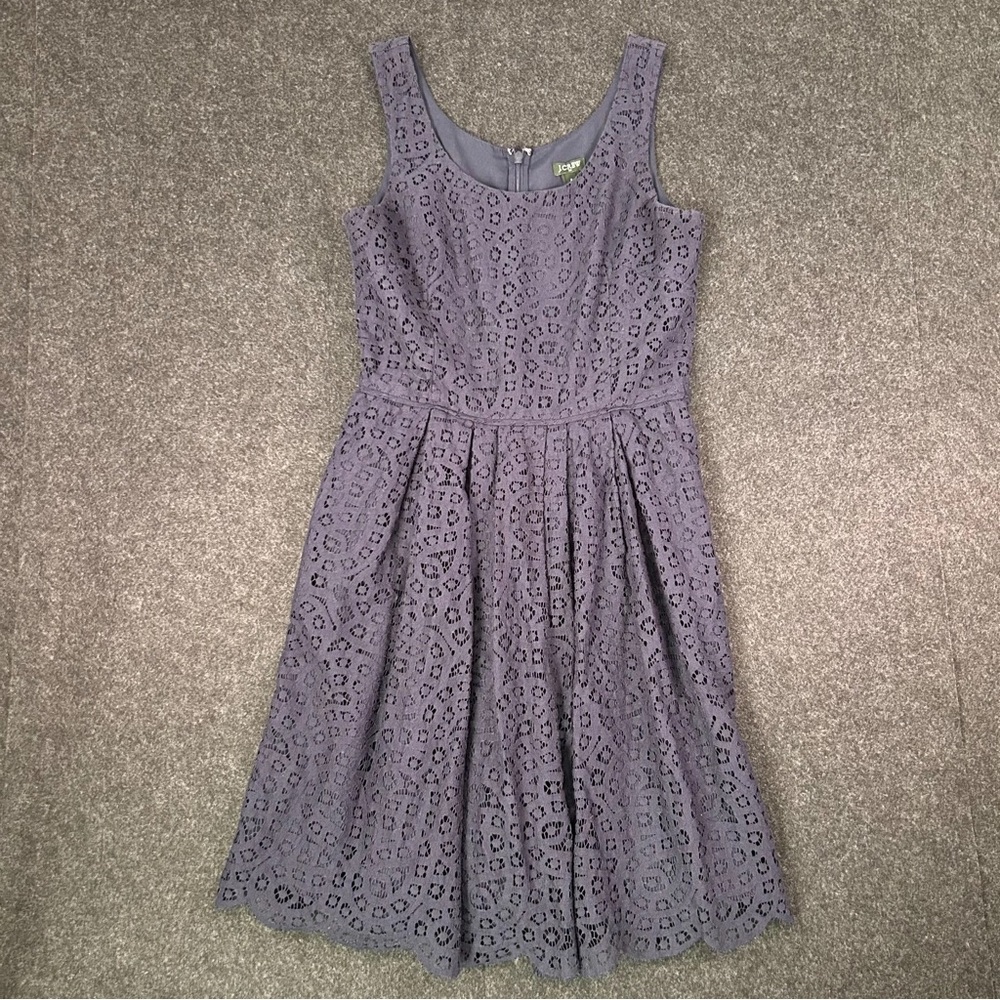 Girls' Sleeveless Eyelet Lace Dress - Lavender Purple